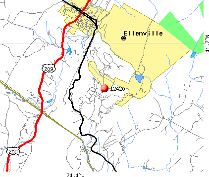 Cragsmoor, NY (12420) map