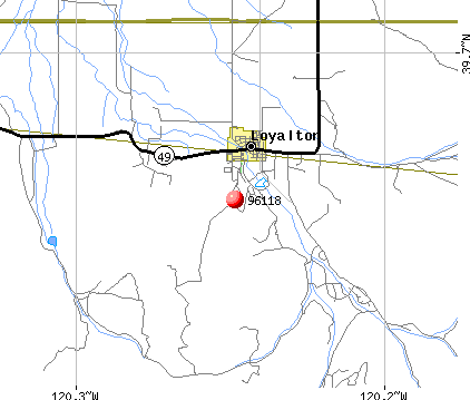 Loyalton, CA (96118) map