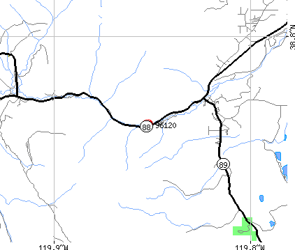 Markleeville, CA (96120) map