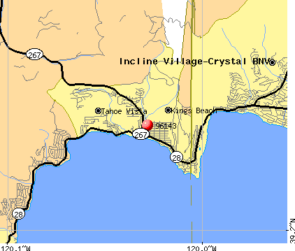 Kings Beach, CA (96143) map