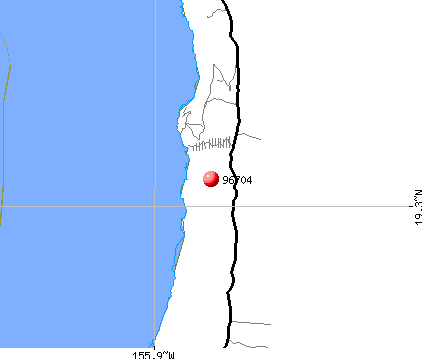 Captain Cook, HI (96704) map