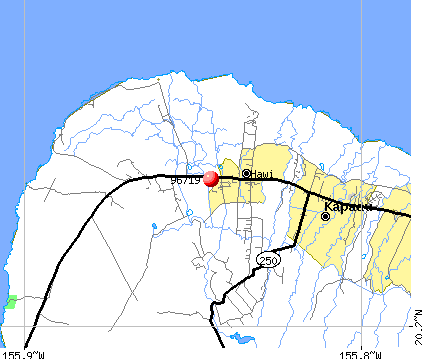 Hawi, HI (96719) map