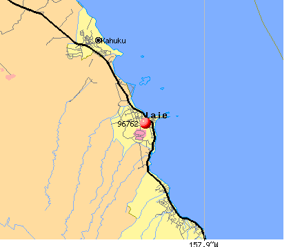 Laie, HI (96762) map