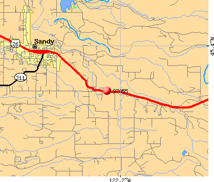 Sandy, OR (97055) map