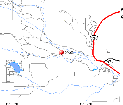 Tygh Valley, OR (97063) map