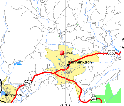 Kerhonkson, NY (12446) map