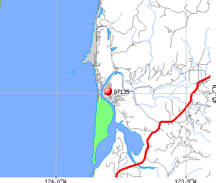 Pacific City, OR (97135) map