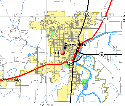 Corvallis Zip Code Map