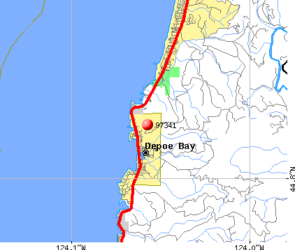 Depoe Bay, OR (97341) map