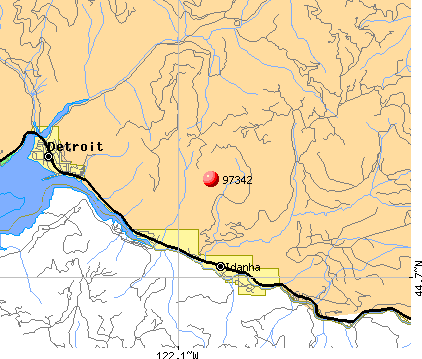 Detroit, OR (97342) map