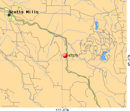 Scotts Mills, OR (97375) map