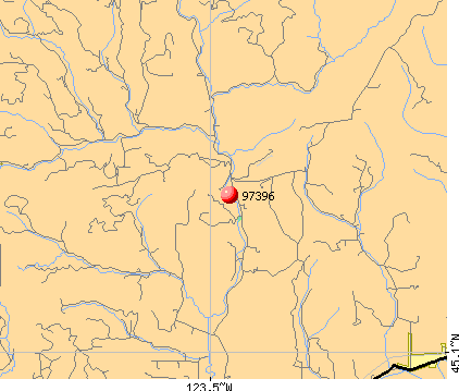 Willamina, OR (97396) map