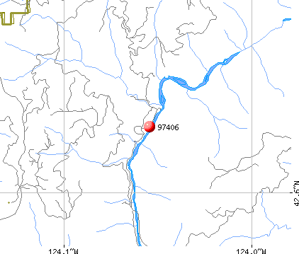 Agness, OR (97406) map