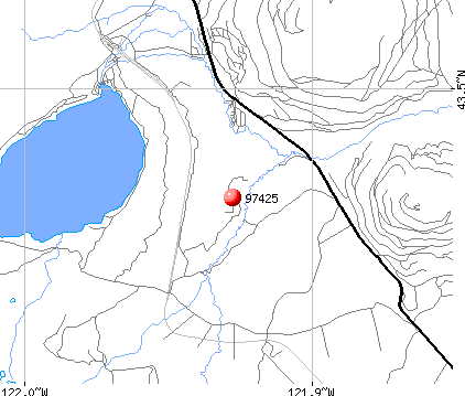 Crescent Lake, OR (97425) map