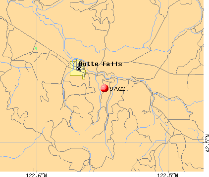 Butte Falls, OR (97522) map