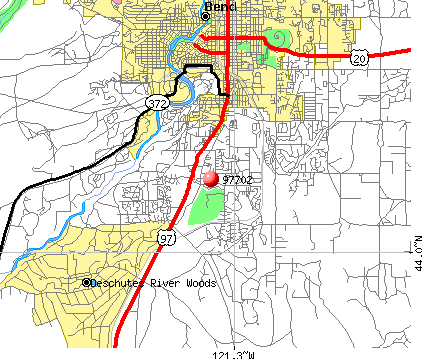 Bend Or Zip Code Map Map Of Rose Bowl