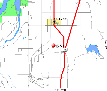 Culver, OR (97734) map