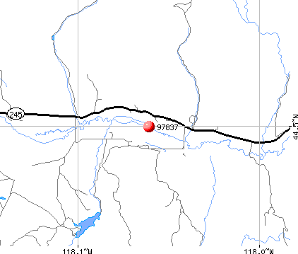 Hereford, OR (97837) map