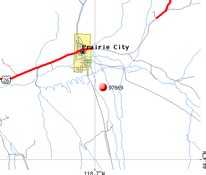Prairie City, OR (97869) map