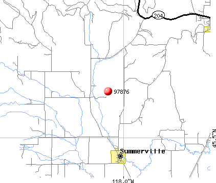 Summerville, OR (97876) map