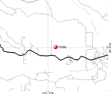 Weston, OR (97886) map