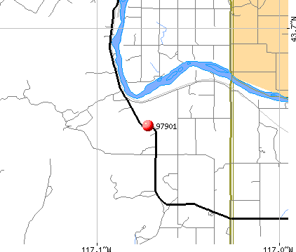 Adrian, OR (97901) map