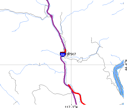 Huntington, OR (97907) map