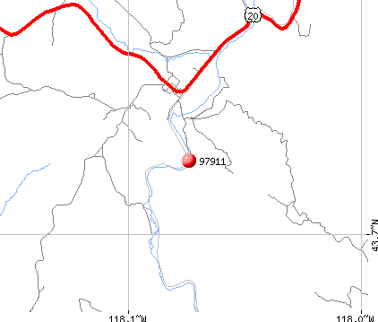 Juntura, OR (97911) map