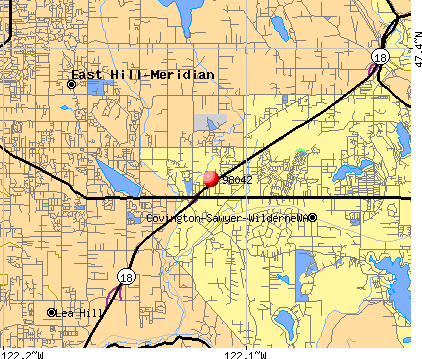 Lake Morton-Berrydale, WA (98042) map