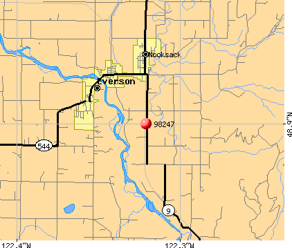 Everson, WA (98247) map