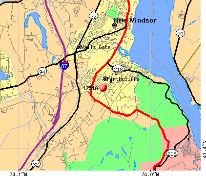 Cornwall, NY (12518) map