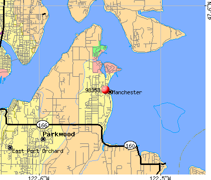 Manchester, WA (98353) map