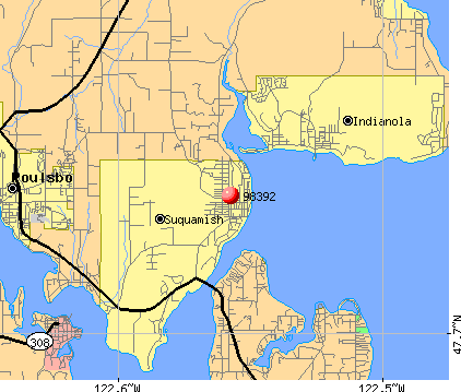Suquamish, WA (98392) map