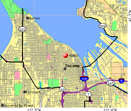 Zip Code Tacoma Washington Map