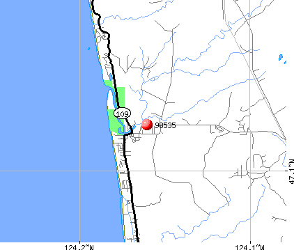 Copalis Beach, WA (98535) map