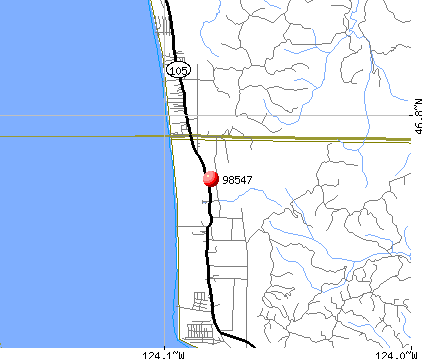 Grayland, WA (98547) map