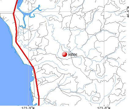 South Bend, WA (98586) map