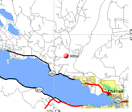 Chelan, WA (98816) map
