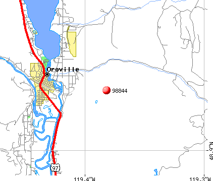 Oroville, WA (98844) map