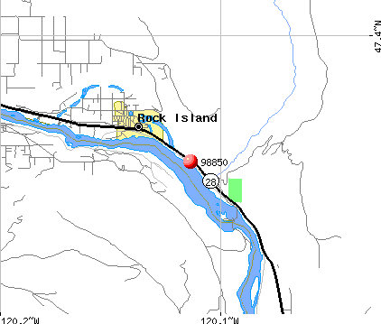 Rock Island, WA (98850) map