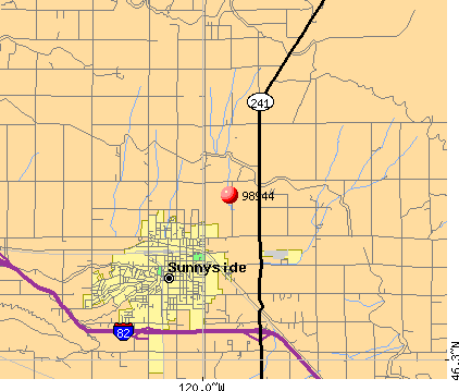 Sunnyside, WA (98944) map