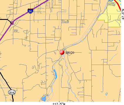 Marshall, WA (99020) map