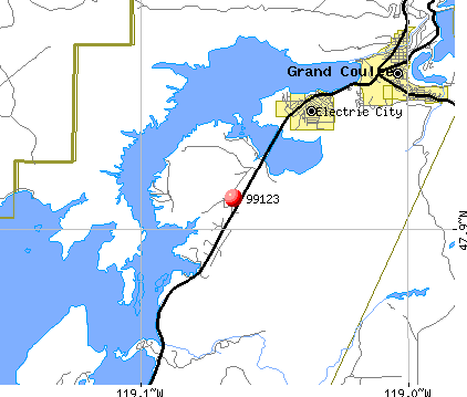 Electric City, WA (99123) map