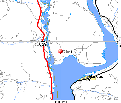 Kettle Falls, WA (99141) map