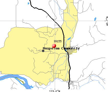 Nespelem Community, WA (99155) map
