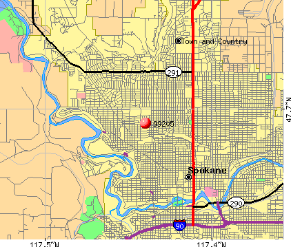 Spokane Zip Code Map