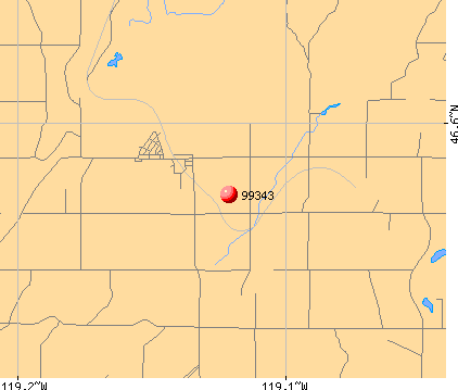 Mesa, WA (99343) map