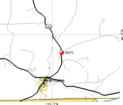 Washtucna, WA (99371) map