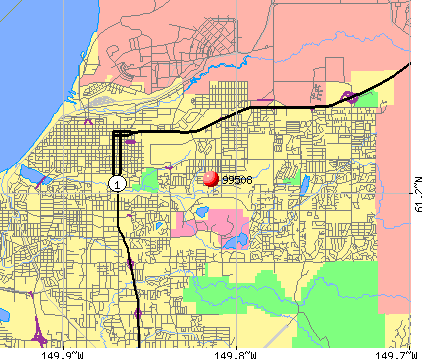 anchorage alaska map. Anchorage, AK (99508) map