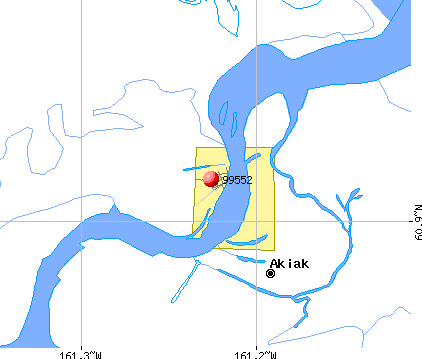 Akiak, AK (99552) map